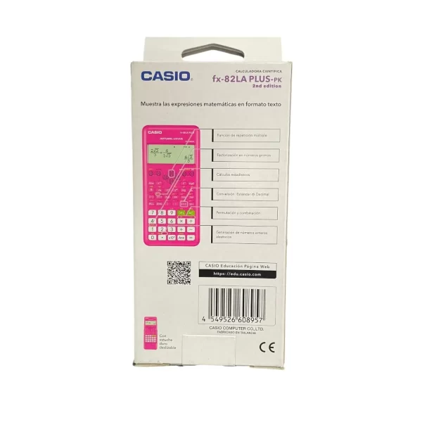 Calculadora científica Casio con tapa - Edición Rosa - Imagen 5