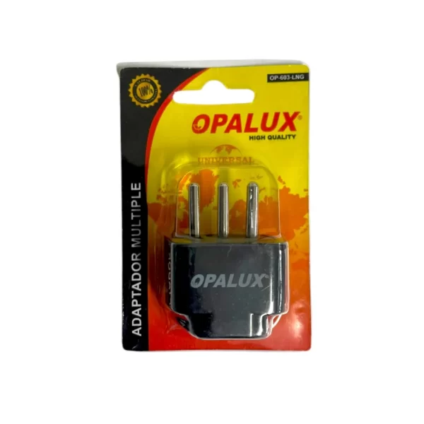 Adaptador multiple color negro Opalux - Imagen 3