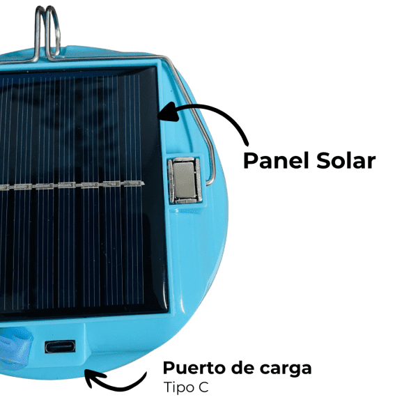 Lampara para noche con panel solar Beston - Imagen 3