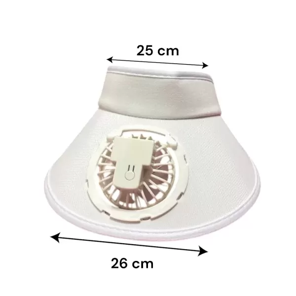 Sombrero vicera con ventilador - Imagen 3