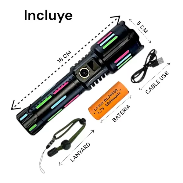 Linterna Led multifuncional 1400 Lm - Imagen 4