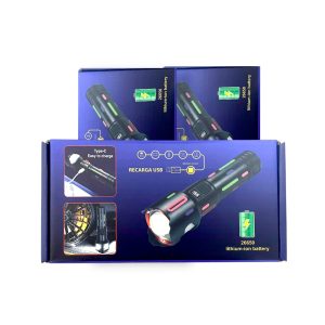 Linterna recargable con bateria de litio