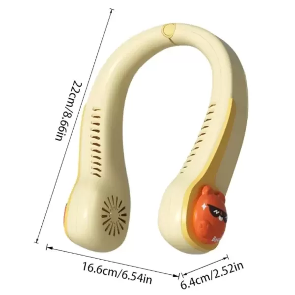 Ventilador de cuello recargable con diseño - Imagen 2