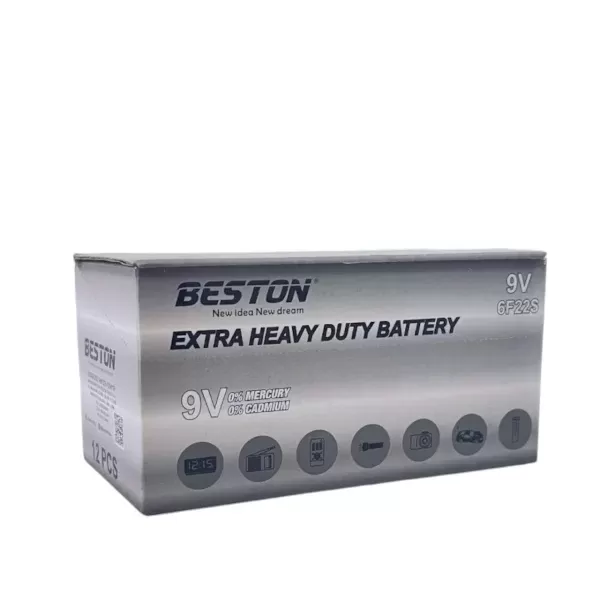 Paquete de 12 baterías de 9V Beston - Imagen 4