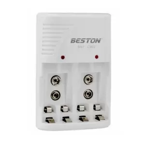 Cargador de baterías recargables BESTON 4 canales