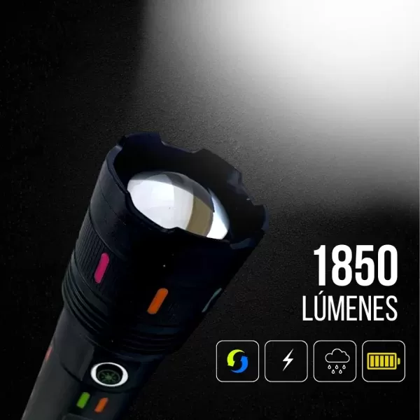 Linterna de aluminio recargable - Imagen 3
