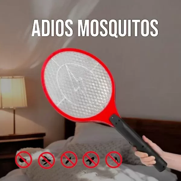 Raqueta Eléctrica Mata Zancudos y Moscas ROJO - Imagen 4