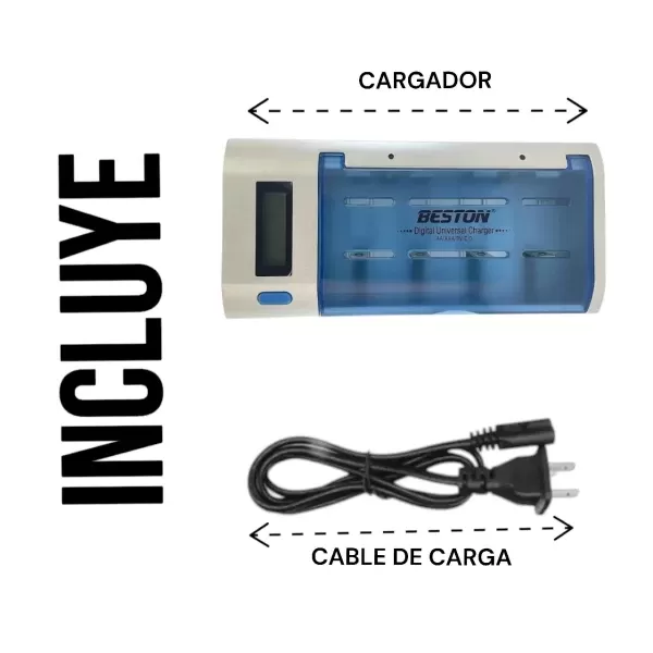 Cargador Universal de Baterías Beston - Imagen 3