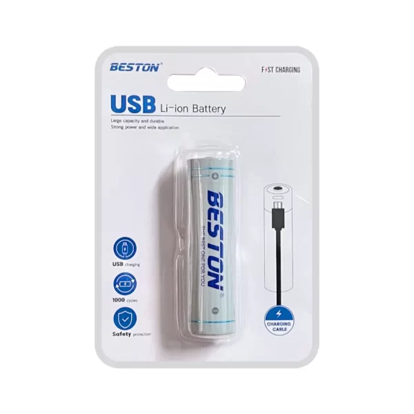 Pila recargable 18650 Beston 3.7V - Imagen 2