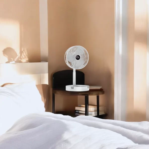 mini ventilador plegable portátil USB - Edición Blanco - Imagen 2