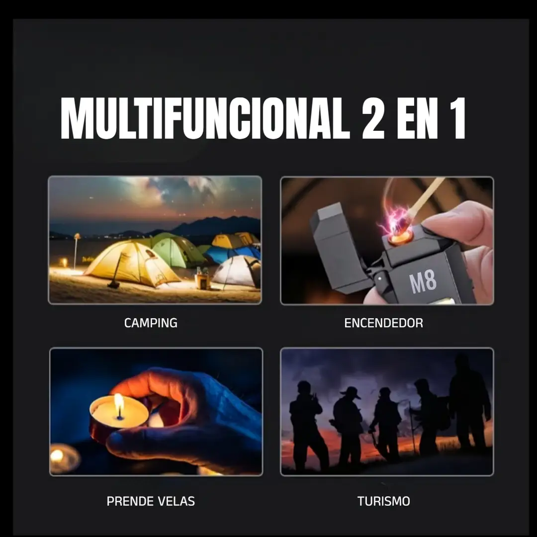 Encendedor electrico 2 en 1 - 100% recargable - Image 4