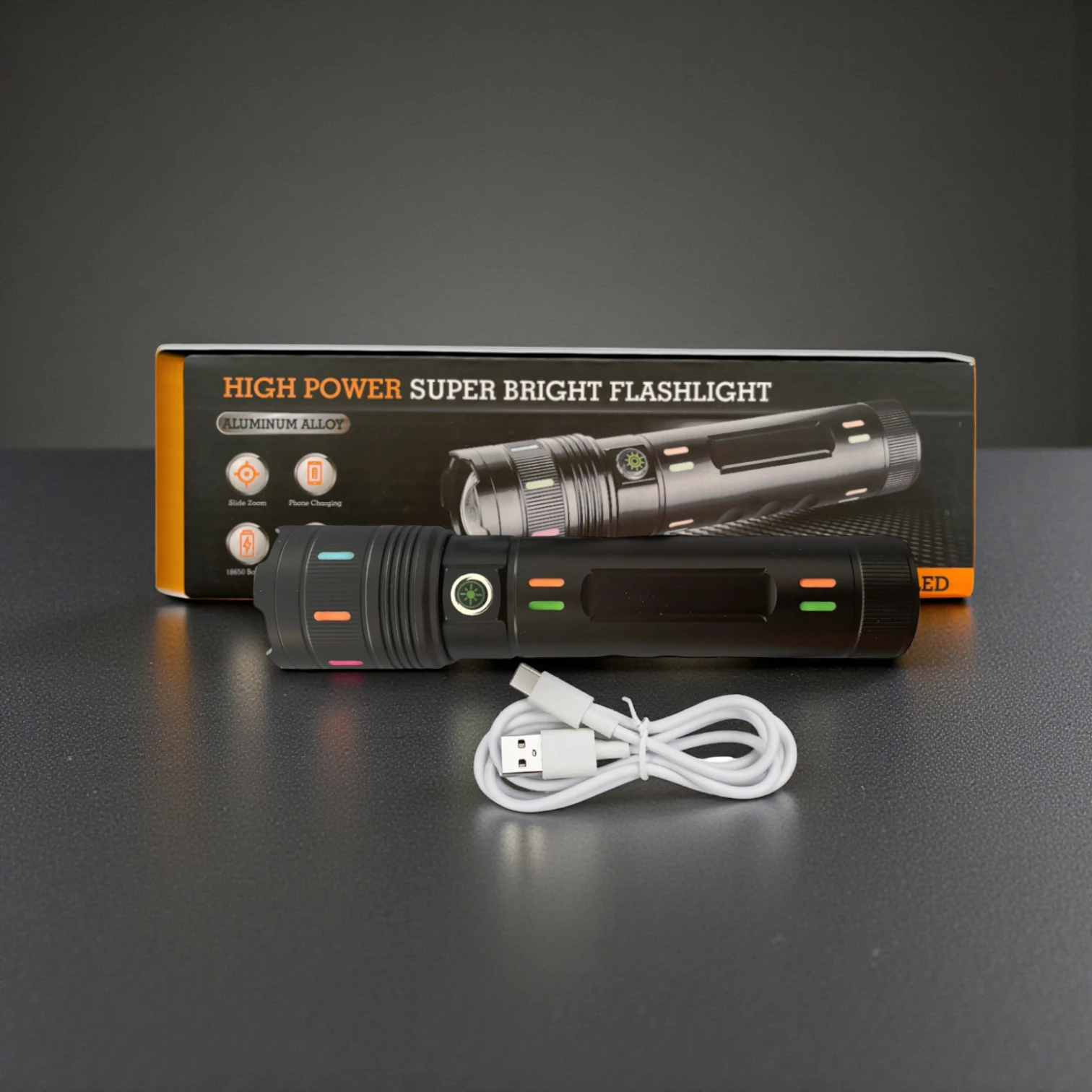 Linterna LED Power Bank USB-C Zoom - Image 4