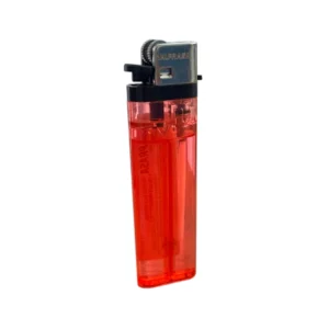 Encendedor Transparente Rojo - Diseño Moderno