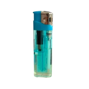 Encendedor Transparente Turquesa - Diseño Elegante