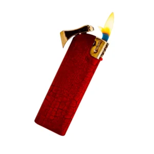 Encendedor diseño de cuero