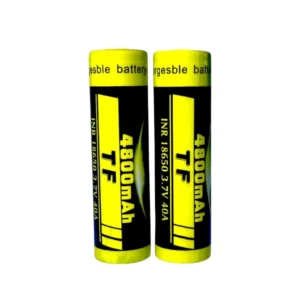 Batería de Litio Recargable Plana INR 18650 4800 mAh 3.7V 40A BESTON (Pack x2)